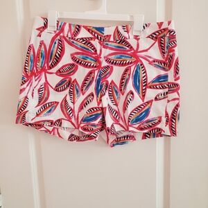 J Crew Watermelon Leaf Print Shorts